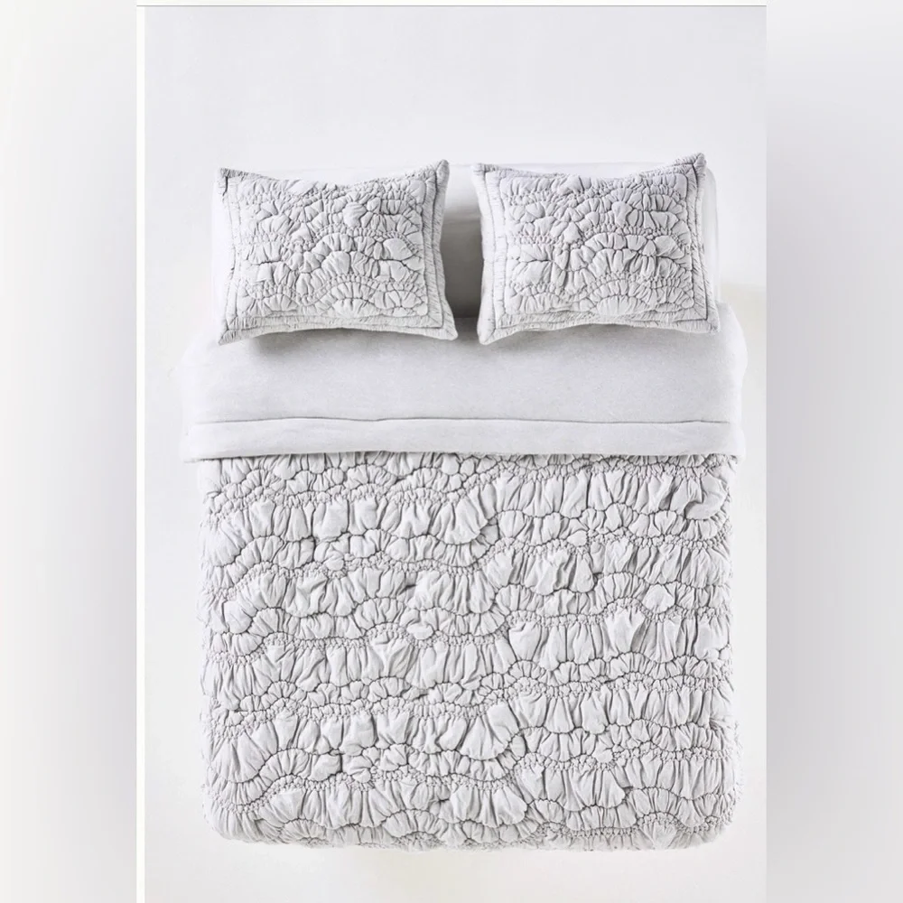 Anthropologie Brooke Heathered Jersey Cotton Quilt Size Cal King NWT